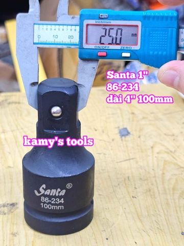 Cần tuýp nối khúc nối 1 inch Santa thép đen 4 inch 100mm 86-234