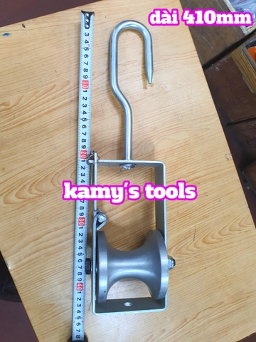 Puly Nhôm Kéo Cáp Dài 410mm, Ròng Rọc Nhôm