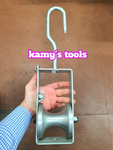 Puly Nhôm Kéo Cáp Dài 410mm, Ròng Rọc Nhôm