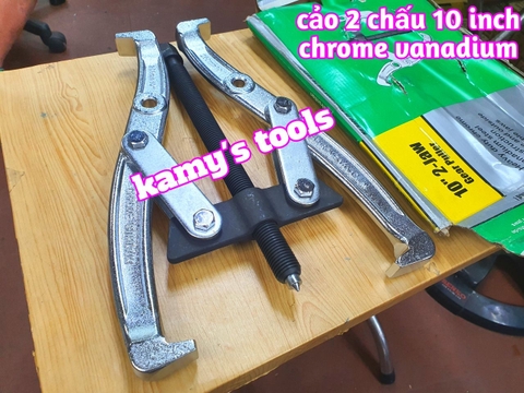 Cảo 2 Chấu 10 Inch Wetools Chrome Vanadium, Vam 2 Chấu 10 Inch