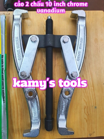Cảo 2 Chấu 10 Inch Wetools Chrome Vanadium, Vam 2 Chấu 10 Inch
