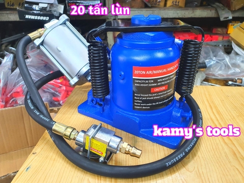 Kích Con Đội Thủy Lực Dùng Hơi 20 Tấn Và 35 Tấn Đế Dày (Đội Hơi, Kích Hơi)