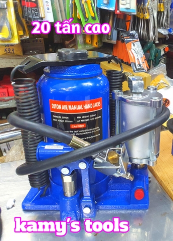 Kích Con Đội Thủy Lực Dùng Hơi 20 Tấn Và 35 Tấn Đế Dày (Đội Hơi, Kích Hơi)