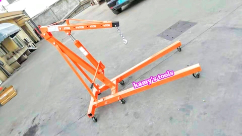 Cẩu móc động cơ ô tô 2 tấn nặng 84/88kg 2 xy lanh bơm nhanh gấp 2 lần