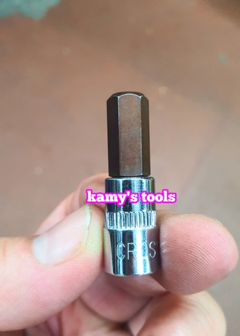 Tuýp lú đầu Lục Giác 1/4 inch Kingtony dài 37mm H3 H4 H5 H6 H7 H8 H10 203503 203504 203505 203506 203507 203508 203510