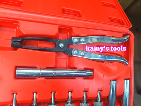 Bộ dụng cụ đóng nhổ tháo lắp phốt phớt git ô tô 11 chi tiết, kìm nhổ xupap Trigoldte 301111