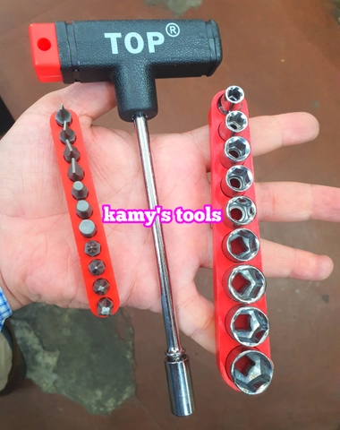 BỘ TUÝP CHỮ T 22 CHI TIẾT TOP TD-20108 (BỘ TUÝP VÍT)