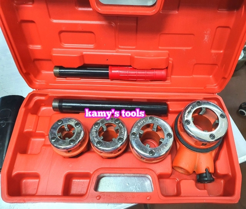 Dụng Cụ Tiện Ren Ống Bằng Tay 4 Đầu 62w 21mm-42mm (Bộ Tiện Ren Ống Bằng Tay)