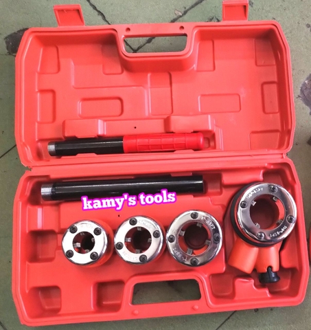 Dụng Cụ Tiện Ren Ống Bằng Tay 4 Đầu 62w 21mm-42mm (Bộ Tiện Ren Ống Bằng Tay)