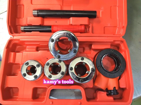 Dụng Cụ Tiện Ren Ống Bằng Tay 4 Đầu 62w 21mm-42mm (Bộ Tiện Ren Ống Bằng Tay)