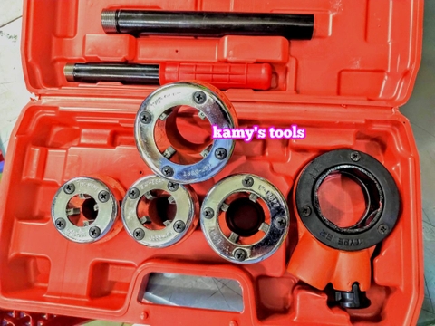 Dụng Cụ Tiện Ren Ống Bằng Tay 4 Đầu 62w 21mm-42mm (Bộ Tiện Ren Ống Bằng Tay)