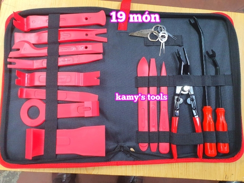 Bộ cậy taplo ô tô, bộ nạy nhựa nội thất ô tô 20 chi tiết Trigoldte