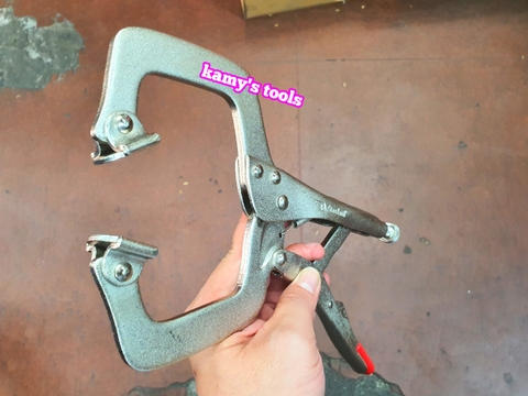 Kìm Chết Chữ C Có Kẹp Standard 11 inch 275mm Taiwan (Kềm Bấm Hàn Chữ C, Kìm Bấm Chết Chữ C)