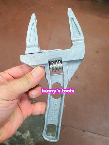 Mỏ lết miệng rộng 6-68mm, cờ lê vặn dây cấp nước bằng hợp kim nhôm dài 200mm