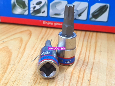 Đầu Tuýp Lú Đầu Sao Bông 1/4 inch Kingtony T8 T9 T10 T15 T20 T25 T27 T30 T40 203308 203309 203310 203315 203320 203325