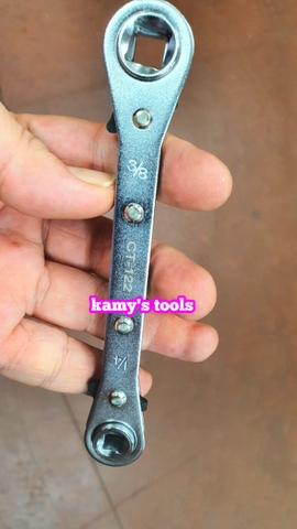 Cờ Lê Vòng 4 Đầu Mở Van Gas Lạnh Ct-122 Asian First Brand Taiwan (Van Mở Ga Lạnh 4 Đầu)