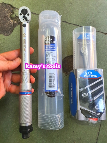 Cần Siết Lực Kingtony 34323-1a 5-25Nm Đầu Vuông 3/8 và 34223-1a Đầu Vuông 1/4, Cần Xiết Lực, Cần Chỉnh Lực