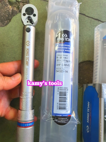 Cần Siết Lực Kingtony 34323-1a 5-25Nm Đầu Vuông 3/8 và 34223-1a Đầu Vuông 1/4, Cần Xiết Lực, Cần Chỉnh Lực