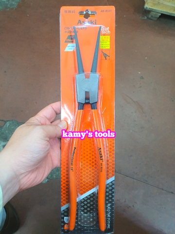 Kìm Mở Phe Asaki 13 inch 325mm Cong Thẳng Bóp Vào Bung Ra AK-8331 AK-8345 AK-8338 AK-8352