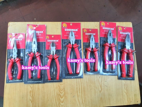 Kìm Điện Kìm Cắt Kìm Nhọn Goodman 6 Inch Và 8 Inch bán lẻ từng cái