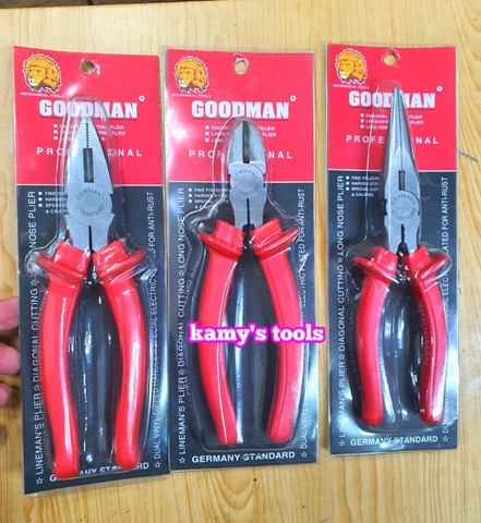 Kìm Điện Kìm Cắt Kìm Nhọn Goodman 6 Inch Và 8 Inch bán lẻ từng cái