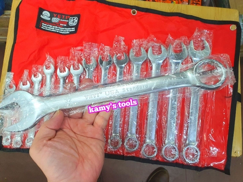 Bộ Cờ Lê Vòng Miệng Yeti 14 Cái 10-32mm Nặng Khoảng 2929g, Bộ Chìa Khóa Vòng Miệng Yeti