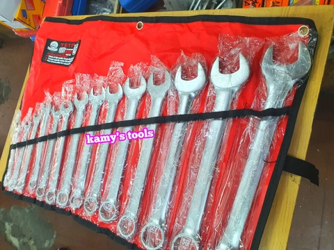 Bộ Cờ Lê Vòng Miệng Yeti 14 Cái 10-32mm Nặng Khoảng 2929g, Bộ Chìa Khóa Vòng Miệng Yeti