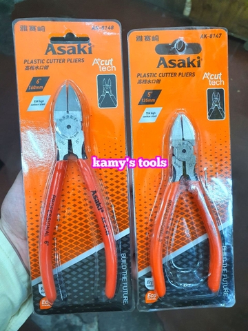 Kìm Cắt Asaki 5” Ak-8147 125mm 6” Ak-8148 150mm (Kiềm Cắt, Kềm Cắt)