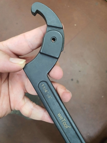 Cờ Lê Móc Điều Chỉnh Wetools 32mm-76mm (Cờ Lê Móc, Khóa Móc)