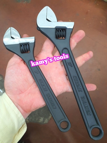 Mỏ Lết 8 Inch 200mm Kingtony 3611-08P và 10 inch 250mm 3611-10P Xi Đen