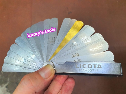 Thước Lá Căn Chỉnh Cò Xu Pắp Licota 32 Lá Ata-0074e, Thước lá đo khe hở