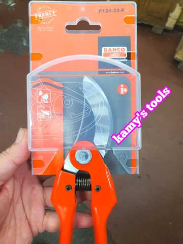 KÉO CẮT CÀNH BAHCO P126-22-F SẢN XUẤT TẠI PHÁP (KÌM CẮT CÀNH, KIỀM CẮT CÀNH, KỀM CẮT CÀNH)