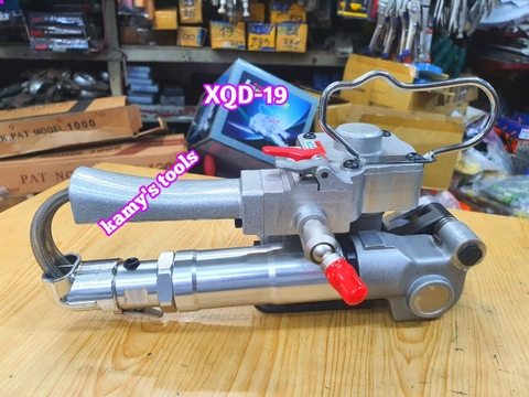 Máy đóng đai siết đai nhựa dùng khí nén pp pet 13-19mm XQD-19, siết hàn cắt 3 trong 1