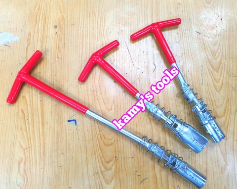 Tay mở bugi 16mm 21mm dài 225mm 325mm đầu bẻ cong, đầu tuýp khẩu mở bugi