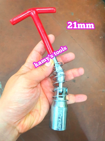 Tay mở bugi 16mm 21mm dài 225mm 325mm đầu bẻ cong, đầu tuýp khẩu mở bugi
