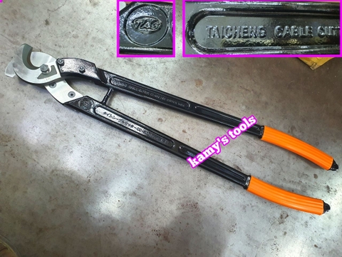 Kìm Cắt Cáp Tai Cheng Tac Cc-500 Cán Nhôm Màu Đen (kiềm cắt cáp, kềm cắt cáp)