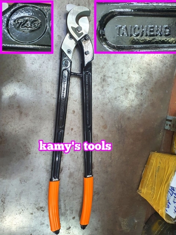Kìm Cắt Cáp Tai Cheng Tac Cc-500 Cán Nhôm Màu Đen (kiềm cắt cáp, kềm cắt cáp)