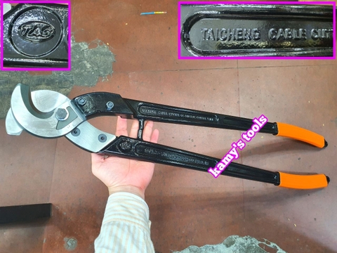 Kìm Cắt Cáp Tai Cheng Tac Cc-500 Cán Nhôm Màu Đen (kiềm cắt cáp, kềm cắt cáp)
