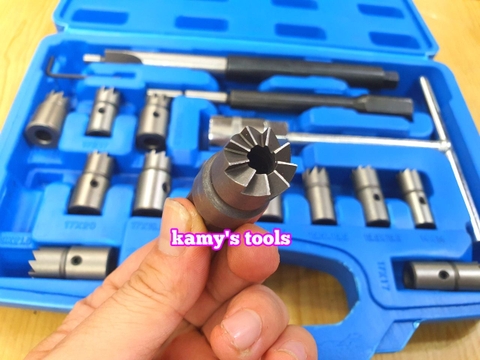 Bộ dụng cụ vệ sinh sam béc dầu, làm sạch lỗ kim phun máy dầu diesel 17 chi tiết Trigoldte