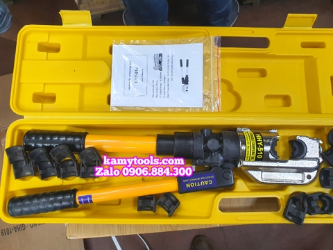 Kìm ép cos thủy lực HHY-510 TLP 16 tấn mở miệng 38mm đầu chữ C