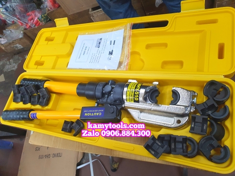 Kìm ép cos thủy lực HHY-510 TLP 16 tấn mở miệng 38mm đầu chữ C