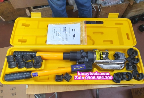 Kìm ép cos thủy lực HHY-510 TLP 16 tấn mở miệng 38mm đầu chữ C