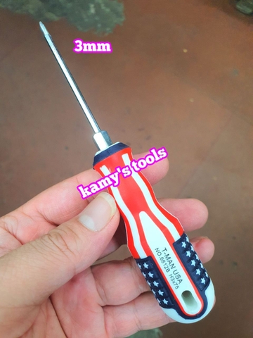 Tua vít 2 đầu bake dẹp 3mm 4mm tăng đơ và không tăng đơ dài ngắn