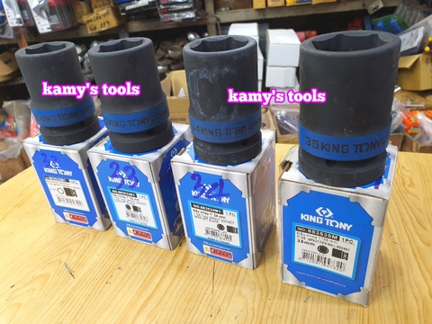 Đầu tuýp đầu khẩu đen dài lục giác dài 80mm Kingtony 1 inch 32mm 33mm 34mm 35mm 883532M 883533M 883534M 883535M