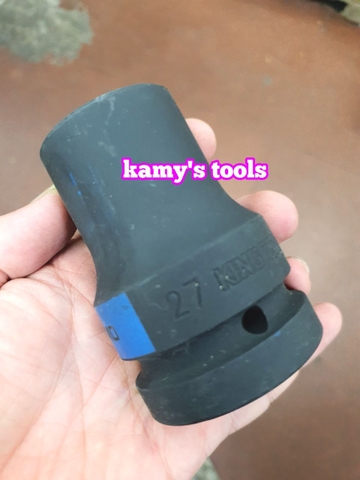 Đầu tuýp đầu khẩu đen dài lục giác dài 80mm Kingtony 1 inch 24mm 27mm 29mm 30mm 883524M 883527M 883529M 883530M