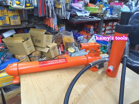 Bơm tay thủy lực xi lanh kéo nắn khung sửa chữa thân xe ô tô 10 tấn