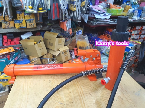 Bơm tay thủy lực xi lanh kéo nắn khung sửa chữa thân xe ô tô 10 tấn