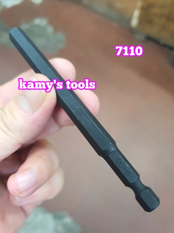 Mũi vít lục giác cho máy bắn vít 110mm Kingtony 711102H 711125H 711103H 711104H 711105H 711106H 711108H 711110H (1 mũi)