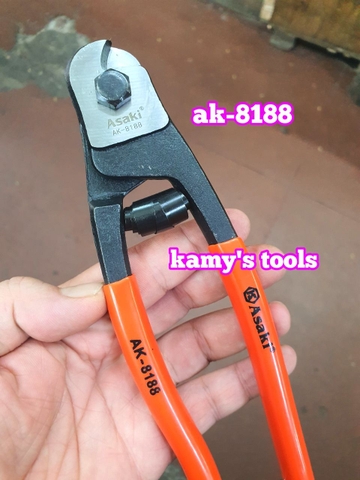 Kìm cắt cáp thép 200mm Asaki AK-8188, kềm cắt cáp