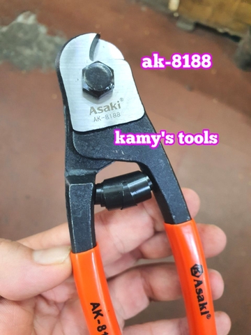 Kìm cắt cáp thép 200mm Asaki AK-8188, kềm cắt cáp